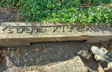 Lintel, Dumfries Soup Kitchen, now in the grounds of Dumfries Museum